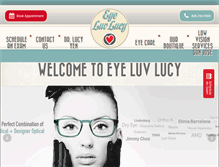 Tablet Screenshot of eyeluvlucy.com